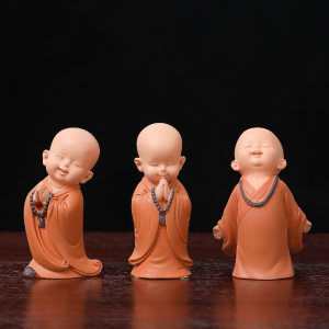 Zen Small monk living room resin ornament TV cabinet home office good tea table decoration product gift