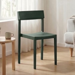 Nordic Minimalist Designer Plastic Dining Chair with Backrest, Outdoor Waterproof Creative Chair for Coffee and Milk Tea Shops, Leisure and Meeting Chair
