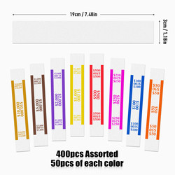 Cash Bundling Tape, Disposable Dollar Bill Binding Tape, Double-Adhesive Paper Material, Bank and Supermarket Financial Special Money Binding Tape