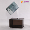 Business card box, opinion box, ballot box, solicitation box, wall-mounted lockable outdoor acrylic lottery box, please give business card box, exhibition lottery box idea