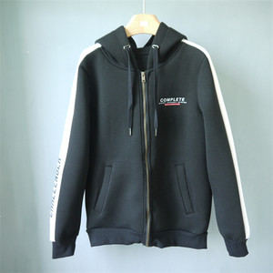 
Foreign trade Korean single autumn and winter men's thickened space cotton hooded zipper shirt jacket jacket sports casual wear top