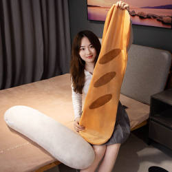 Bread-Shaped Pillowcase, Cute Long Pillow Cover, Pillowcase Without Filling, Semi-Finished Self-Filling Pillow