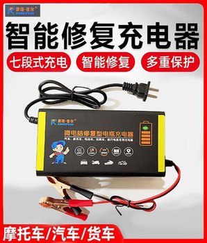 German 12V battery charger car battery motorcycle battery car battery charger intelligent identification fast