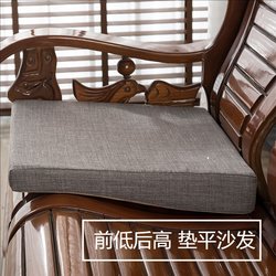 Low front and high back sofa cushion old-fashioned red solid wood federal chair curved slope seat cushion thickened non-slip high-density sponge