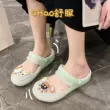 Jelly Crocs Nữ 2024 Mùa Hè Mới Áo Khoác Ngoài Y Tá Dép Đế Mềm Chống Trơn Trượt Phòng Điều Hành Ngón Chân Dép 