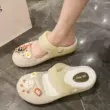 Jelly Crocs Nữ 2024 Mùa Hè Mới Áo Khoác Ngoài Y Tá Dép Đế Mềm Chống Trơn Trượt Phòng Điều Hành Ngón Chân Dép 