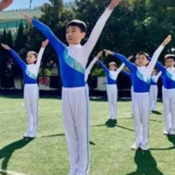 Primary and Secondary School Students'广播操 Competition Uniforms, Aerobics Group Exercise Performance Uniforms, Children's Square Dance Performance Dance Uniforms