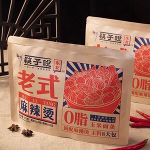 
Chopsticks say Northeastern old-fashioned spicy hot pot 275g lazy dormitory convenience food bagged corn noodles instant food