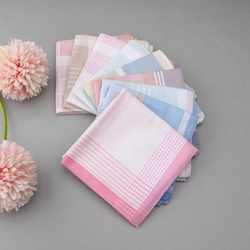 [Buy Ten, Get One Free] Women's Small Size Pure Cotton Handkerchief, All-Cotton Small Handkerchief, Old-Fashioned Thin Soft Sweat-Absorbing Towel