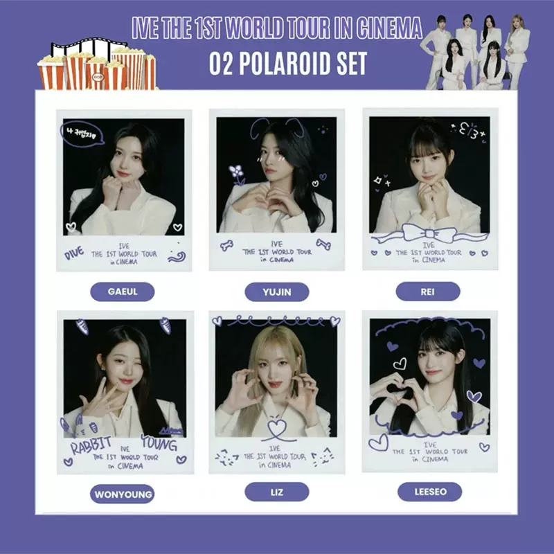 IVE - IVE　WORLD TOUR in CINEMA　トレーディングカード６枚セット IVE - IVE WORLD TOUR in CINEMA トレーディングカード6枚