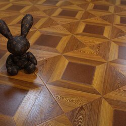 Reinforced Composite Wood Floor Mosaic Floor Factory Direct Sales 12mm Antique Mosaic Wood Floor Environmentally Friendly and Wear-Resistant