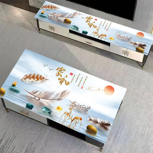 
No-wash waterproof pvc soft rubber pad new Chinese coffee table waterproof pad dining table protection pad TV counter dustproof pad