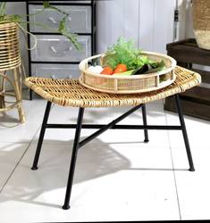 American-Style Wrought Iron and Wicker Shoe-Changing Bench with Storage Rack. the Wicker May Have Slight Cracks, but It Does Not Affect the Style or Functionality