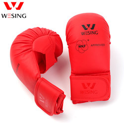 Jiurishan Karate Gloves Adult Fighting Training Protective Gloves Karate Wkf Gloves Split Finger Gloves