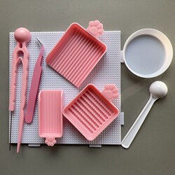 Bean Art Tool Set Complete with 2.6mm Bean Needles, Bean Pens, Bean Shovels, DIY Auxiliary Bean Art Material Kit