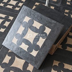 Black Vintage Tiles for Kitchen and Bathroom, Wall and Floor Tiles for Villas and Guesthouses, Old Money Style, Non-Slip, Commercial Spaces, Dining