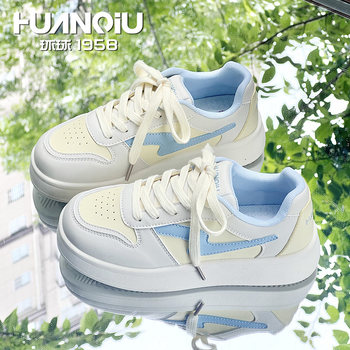 Global milk fufu thick-soled white shoes for women 2025 summer new high-value versatile light and comfortable casual shoes