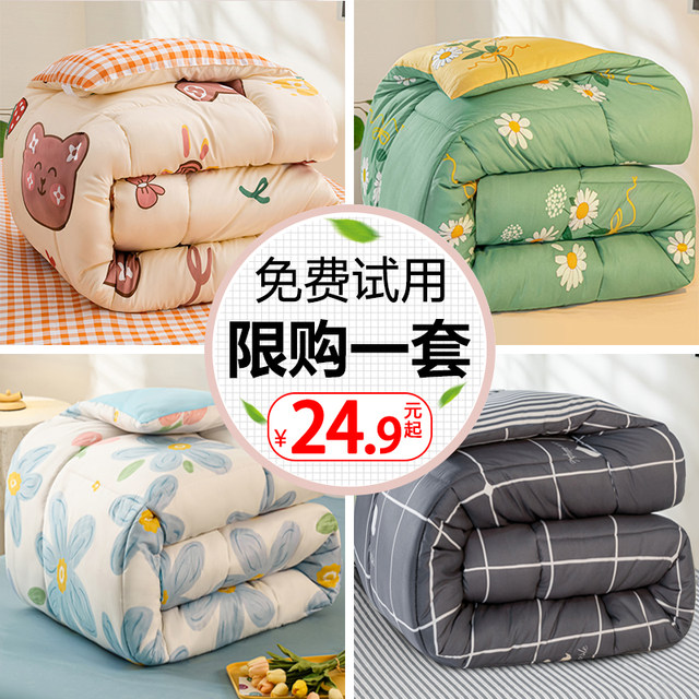 Winter quilts and winter quilts thickened warm quilts cores four seasons student dormitory single spring and autumn quilts 2025 new model