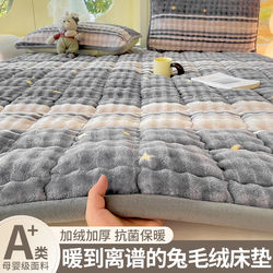 Milk Velvet Mattress Pad, Soft Cushion, Winter Fleece-Lined, Home Use, Thickened, Dormitory Student Single Bed Pad, Blanket, Mattress