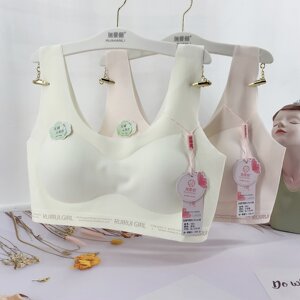 
Ruimanli girls' sports bra, third-stage developmental period student girls' bra, junior and high school shock-proof and shake-proof vest