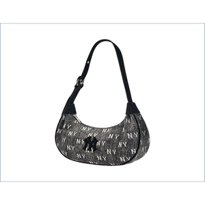 
MLB autumn men and women same style denim presbyopia full print casual and fashionable adjustable one-shoulder underarm bag 3ABQMV55N