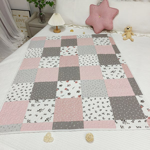 Pastoral style pure cotton sweat-proof oil-proof cotton breathable bed sheet dirty mattress bed mattress can wash aunt mattress small bed cover