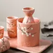 Bình rượu sake Nhật Bản, bộ rượu gốm sứ rượu vang trắng, bình rượu nóng nhà hàng tại nhà, bình rượu ấm, ly rượu nhỏ, cốc rượu ly thủy tinh uống rượu Rượu vang