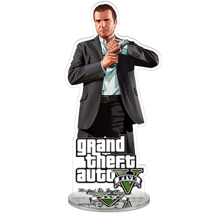 
Mezzanine fine engraving inner print Trevor Michael Franklin Grand Theft Auto GTA5 game peripheral standing card small pendant