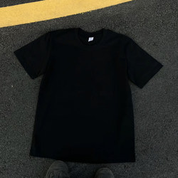 Make Money and Do Charity! 3A260G Pure Cotton Double Yarn! Upward Hero! Heavyweight Couple's Loose-Fitting Short-Sleeve T-Shirt for Women and Men