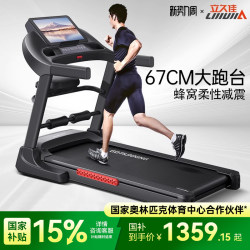Lijiuji Sweat-Inducing Mammoth Treadmill for Home Use, Large Indoor Silent Gym Equipment for Families, Compact for Men and Women