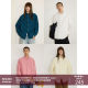 LR MADE 24AW 60 count long-staple cotton simple pressed line versatile solid color square collar long-sleeved shirt