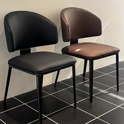 Dining Chair for Home Use, 2026 New Model, Restaurant Chair with Backrest, Vintage Style Dining Chair, Italian Minimalist Style Dining Table Chair