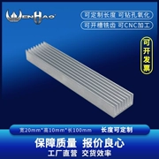 Hợp kim nhôm tản nhiệt chất lượng cao 100*20*10MM tản nhiệt điện tử MOS ống dẫn nhiệt dải hồ sơ tản nhiệt dải nhôm