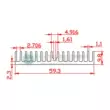 quạt gió laptop không chạy Nhôm tản nhiệt hồ sơ 60*60*10MM IC điện tử bộ nhớ hồ sơ chip tản nhiệt khối nhiệt bị oxy hóa đen quạt tản nhiệt dien thoai Linh kiện tản nhiệt