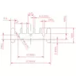 TO-220 tản nhiệt 25*27*10mm hợp kim nhôm tản nhiệt IC tản nhiệt nhôm có thể được tùy chỉnh cr1000 rgb Linh kiện tản nhiệt