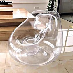 289 Internet Celebrity Inflatable Sofa Transparent Art Single Chair Outdoor Portable Shooting Props Factory Direct Sale