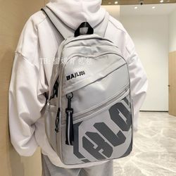 High School Student Backpack for Men 2025 New Fashion Trendy Travel Backpack Simple Style Female College Student Backpack Large Capacity