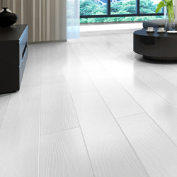 Reinforced Composite Wood Flooring for Home Use, Personalized Pure Black and White, Environmentally Friendly, Wear-Resistant, Suitable for Underfloor Heating, Waterproof, Direct Sales from the Manufacturer, 12mm