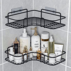 Bathroom Storage Rack, Toilet Washroom No-Drill Wall-Mounted Triangle Rack, Bathroom Sink Cosmetics Storage Rack