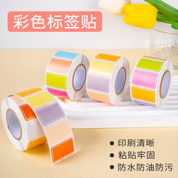 Colorful Waterproof Self-Adhesive Label Stickers, Peel-Off Paper, Non-Drying Adhesive Labels, Identification Labels, Handwritten Name Tags, Small Size
