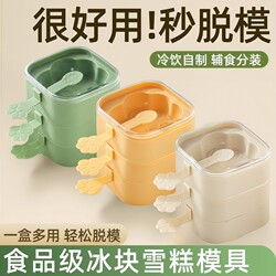 Ice Cream Molds for Homemade Popsicles, Ice Lollies, Ice Cream, Ice Cakes, Ice Cubes, Cheese Sticks, Silicone Food-Grade, Quick Release