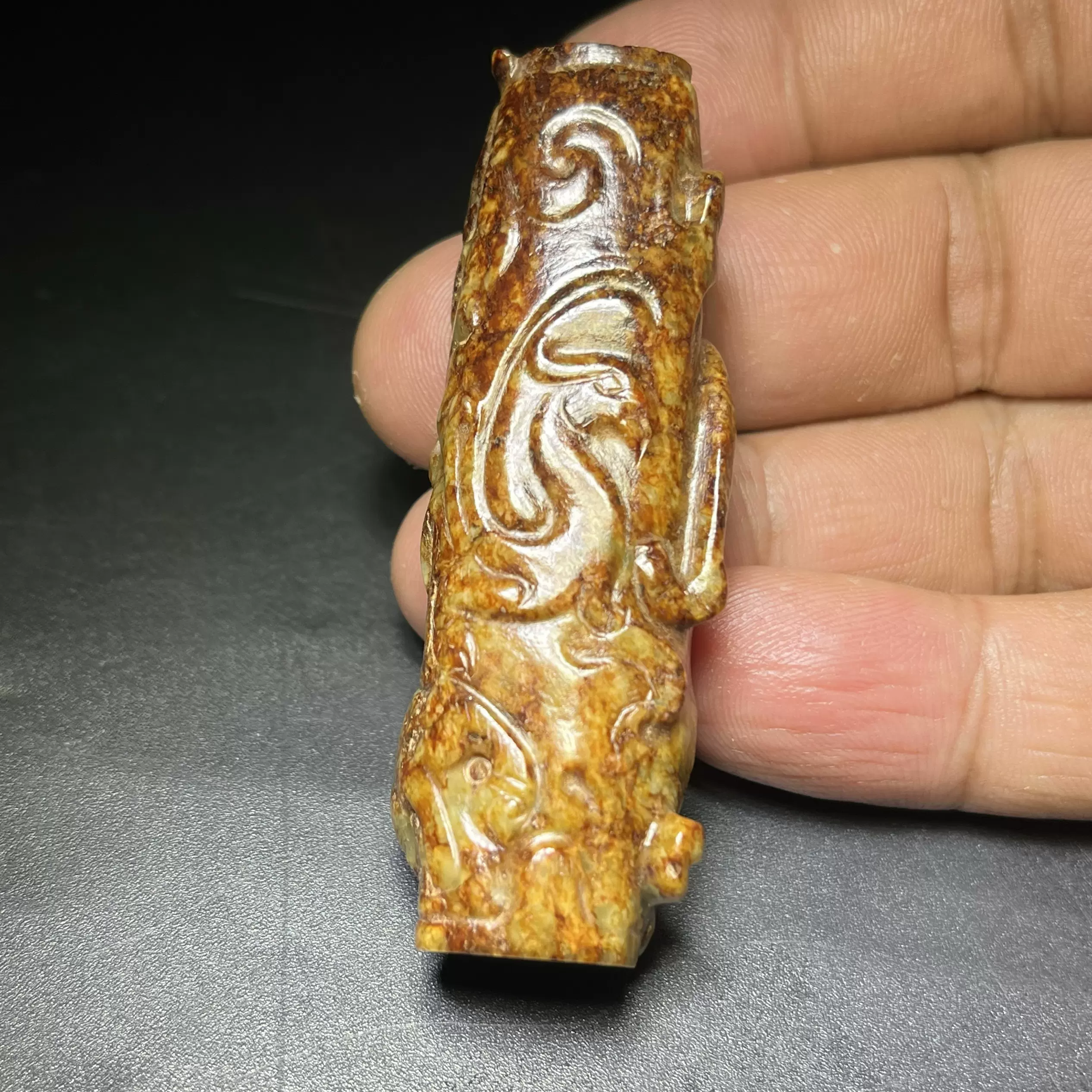 和田玉古玉漢代 古玉老玉和田玉汉代玉人手串