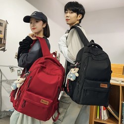 Schoolbags for Junior High School Girls, Large-Capacity Burden-Reducing Spine-Protecting Backpacks, Boys' Outdoor Travel Bags, High School College Students' Backpacks
