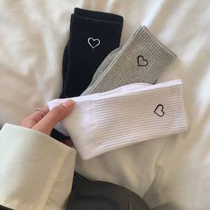 Love socks for women Korean style ins trendy versatile socks for men and women sports trend couple stockings for all seasons
