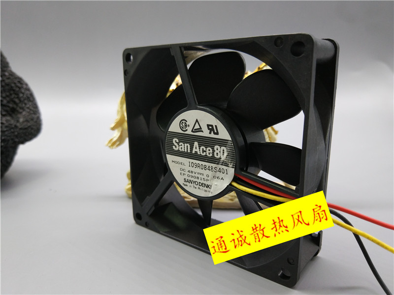 SAN ACE 80 48V 0.06A 8CM 8025 109R0848S401 ι ð -