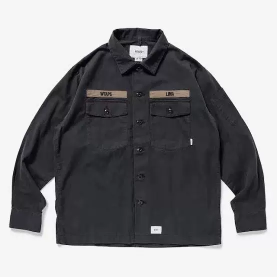 wtaps 19 BUDS LS 01 SHIRT. COTTON. SERGE-