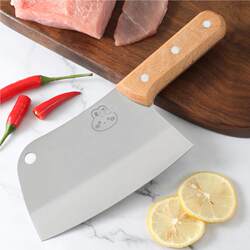 Stainless Steel Wooden Handle Small Kitchen Knife for Home Use, Vegetable Cutting Knife, Baby Food Preparation Knife, Fruit Cutting Tool, Cute Slicing Knife