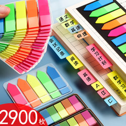 Fluorescent Film Page Indicator Notebook Folder Label Stickers Removable Classification Sticky Notes Index Stickers Memo Stickers