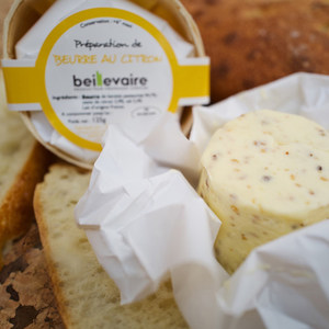 
French imported Beilleveli lemon butter 125g spread thin cream animal butter beillevaire