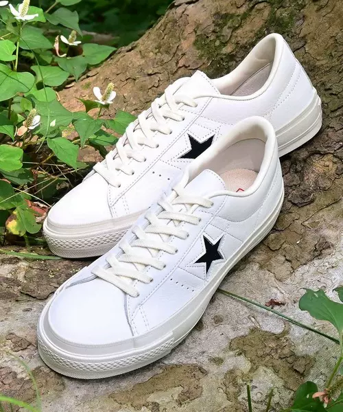 日本代购CONVERSE ONE STAR J EB LEATHER 匡威皮革低帮男女鞋-Taobao